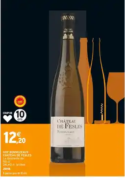 Intermarché CHATEAU DE FESLES AOP Bonnezeaux offre