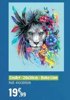 JouéClub Creart - 24x30cm -boho lion offre