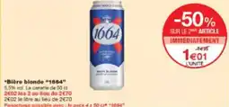 Monop' Bière blonde 1664 offre