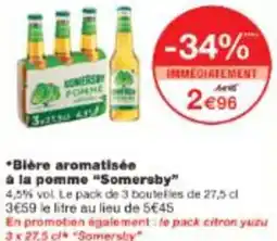 Monop' Bière aromatisée à la pomme Somersby offre