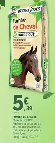 E.Leclerc Fumier de cheval offre
