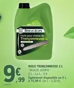 E.Leclerc Huile tronçonneuse offre