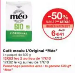 Monop' Café moulu L'Original Méo offre