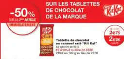 Monop' Tablette de chocolat offre