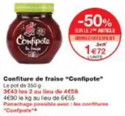Monop' Confiture de fraise Confipote offre