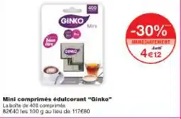 Monop' Mini comprimés édulcorant Ginko offre
