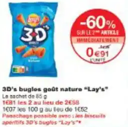 Monop' 3D's bugles goût nature Lay's offre