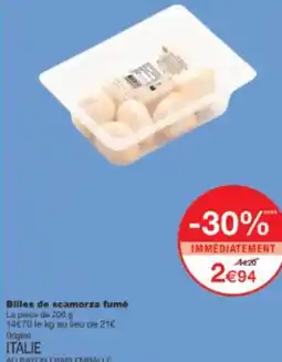 Monop' Billes de scamorza fumé offre