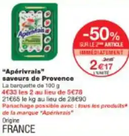 Monop' Apérivrais saveurs de Provence offre