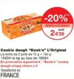 Monop' Cookie dough Kook's L'Original offre