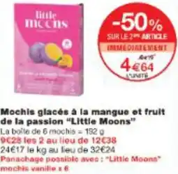 Monop' Mochis glacés à la mangue et fruit de la passion Little Moons offre
