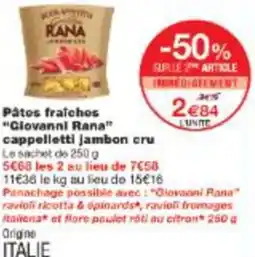 Monop' Giovanni Ranacappelletti jambon cru offre