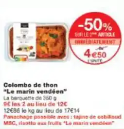 Monop' Colombo de thon Le marin "Le marin vendéen" offre