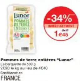 Monop' Pommes de terre entières Lunor offre