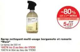 Monop' Spray nettoyant multi-usage bergamote et romarin Mala offre
