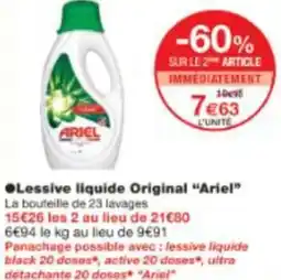 Monop' Lessive liquide Original Ariel offre