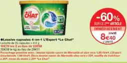 Monop' Lessive capsules 4-en-1 L'Expert Le Chat offre