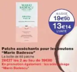 Monop' Patchs asséchants pour les boutons Mario Badescu offre