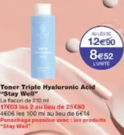Monop' Toner Triple Hyaluronic Acid Stay Well offre