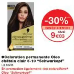 Monop' Coloration permanente Oleo châtain clair 5-10 Schwarkopf offre