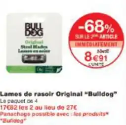 Monop' Lamos de rasoir Original Bulldog offre