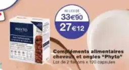 Monop' Compléments alimentaires cheveux et ongles Phyto offre