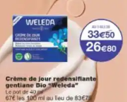 Monop' Crème de jour redensifiante gentiane Bio Weleda offre