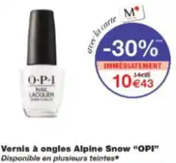 Monop' Vernis à ongles Alpine Snow OPI offre