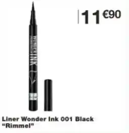 Monop' Liner Wonder Ink 001 Black Rimmel offre