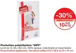 Monop' Pochettes polyéthylène GPY offre