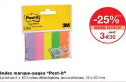 Monop' Index marque-pages Post-it offre
