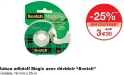 Monop' Ruban adhésif Magic avec dévidoir Scotch offre