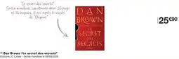 Monop' Dan Brown Le secret des secrets offre