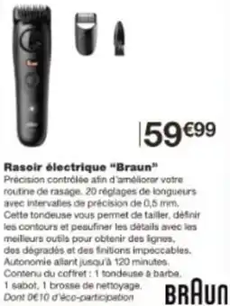 Monop' Rasoir électrique Braun offre