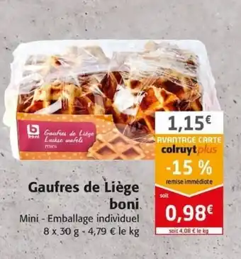 Gaufres de Liège boni