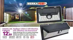 Provence Outillage Applique solaire à LED blanches avec détecteur de mouvement offre