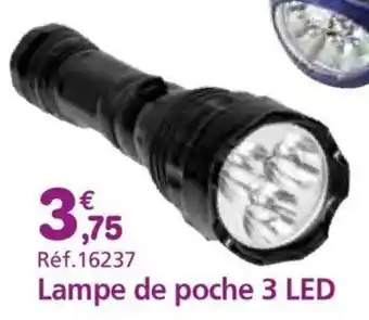 Provence Outillage Lampe de poche 3 LED offre