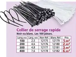 Provence Outillage Collier de serrage rapide offre