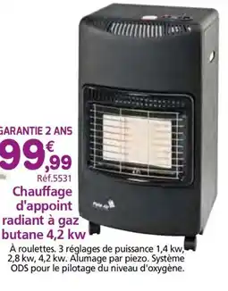 Provence Outillage Chauffage d'appoint radiant à gaz butane 4,2 kw offre