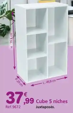 Provence Outillage Cube 5 niches offre