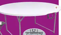Provence Outillage Table pliante ronde Ø 150 cm offre
