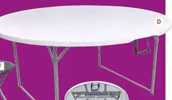 Provence Outillage Table pliante ronde Ø 150 cm offre