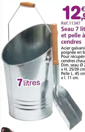 Provence Outillage Seau et pelle à cendres offre