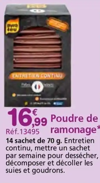 Provence Outillage Poudre de ramonage offre