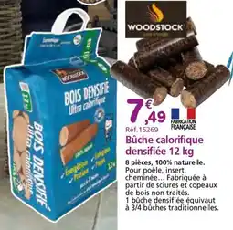Provence Outillage Bûche calorifique densifiée offre