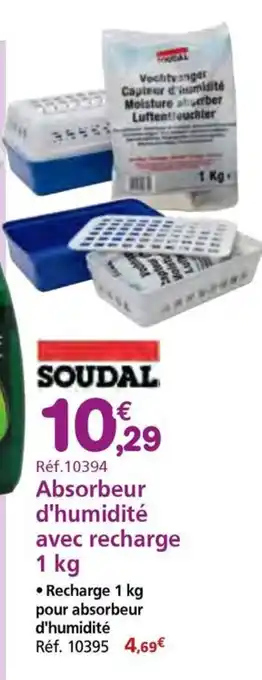 Provence Outillage SOUDAL Absorbeur d'humidité avec recharge offre