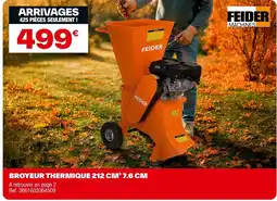 Brico Dépôt FEIDER Broyeur thermique 212 cm³ 7.6 cm offre