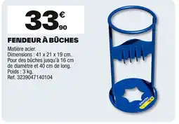 Brico Dépôt Fendeur à bûches offre