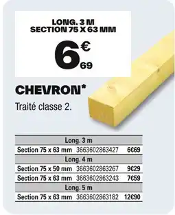 Brico Dépôt Chevron offre