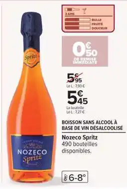 Carrefour Nozeco Spritz offre